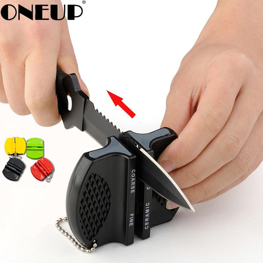 Mini Ceramic Rod Knife Sharpener Two-stage Tungsten Portable Butterfly Type Whetstone Sharpener Sharpening Knives Stone