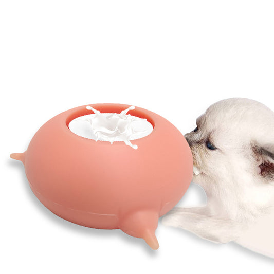 Cat And Dog Bionic Silicone Automatic Feeding Artifact Pacifier