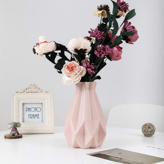 Flower Vase Decoration Home Plastic Vase White Imitation Ceramic Flower Pot Flower Basket Nordic Decoration Vases for Flowers