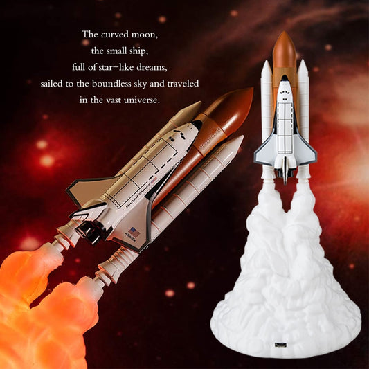 3D Print Space Shuttle Moon Lamp