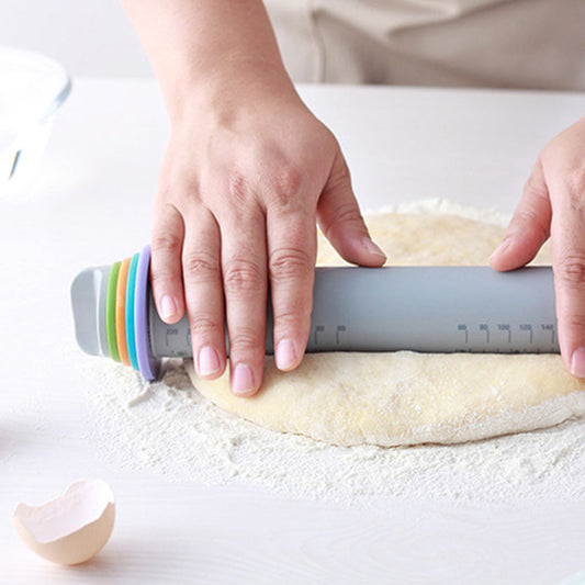 Multifunctional Fondant Cake Pastry Thickness Adjustable Rolling Pins