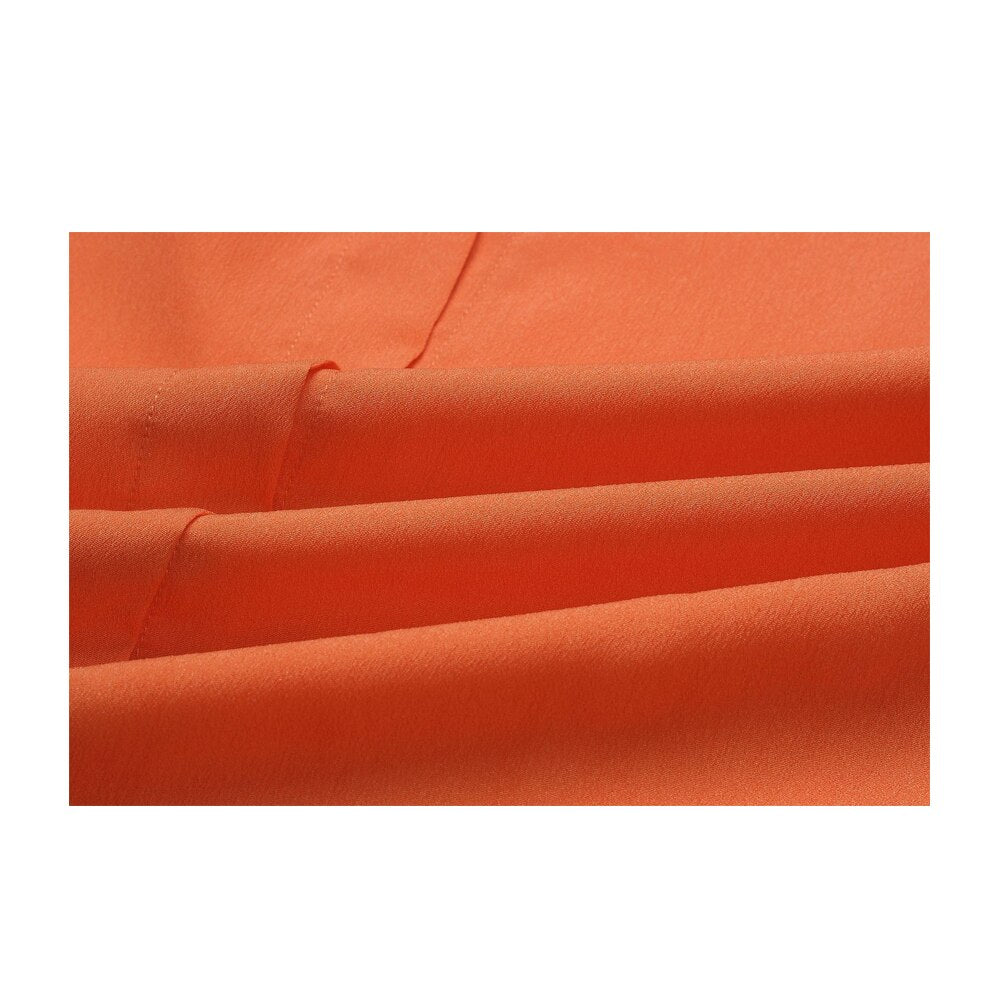 Button Side Split Long Dress Women Solid Casual Loose Dress