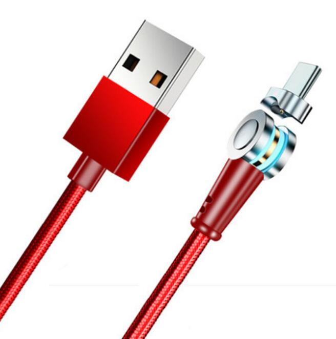 Rotate 180 degree Magnetic USB Cable 5A Fast Charging USB C Charger Micro USB Type C Cable