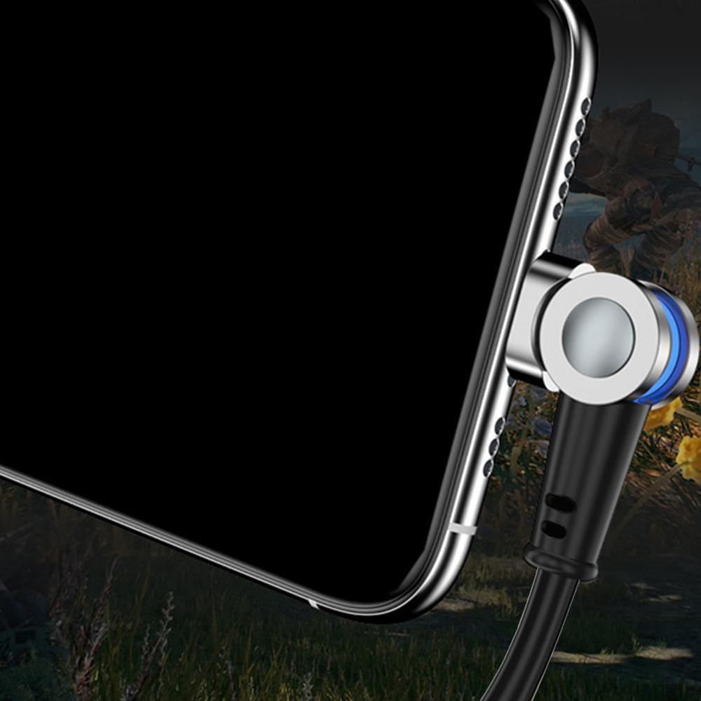 Rotate 180 degree Magnetic USB Cable 5A Fast Charging USB C Charger Micro USB Type C Cable