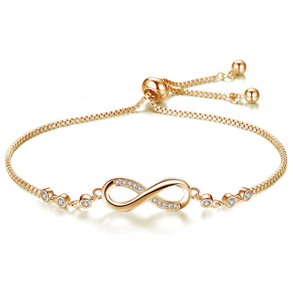 Rhinestone Infinity Bracelet