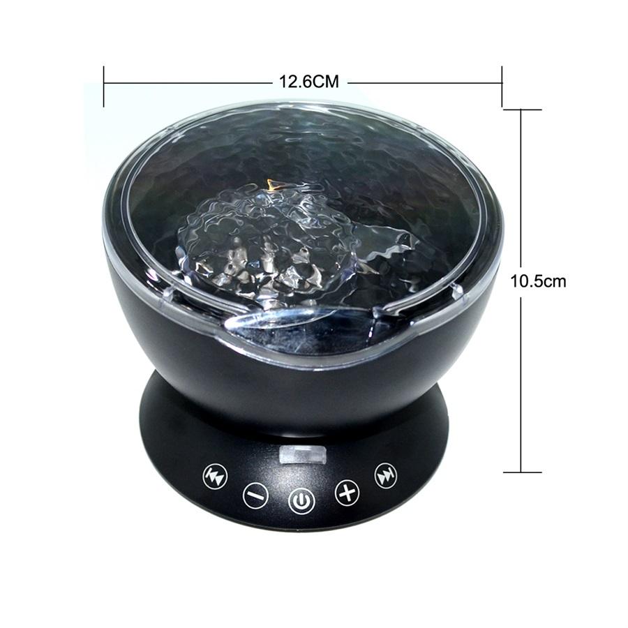 7 Color LED Night Lights Star Remote Control Wave Projector