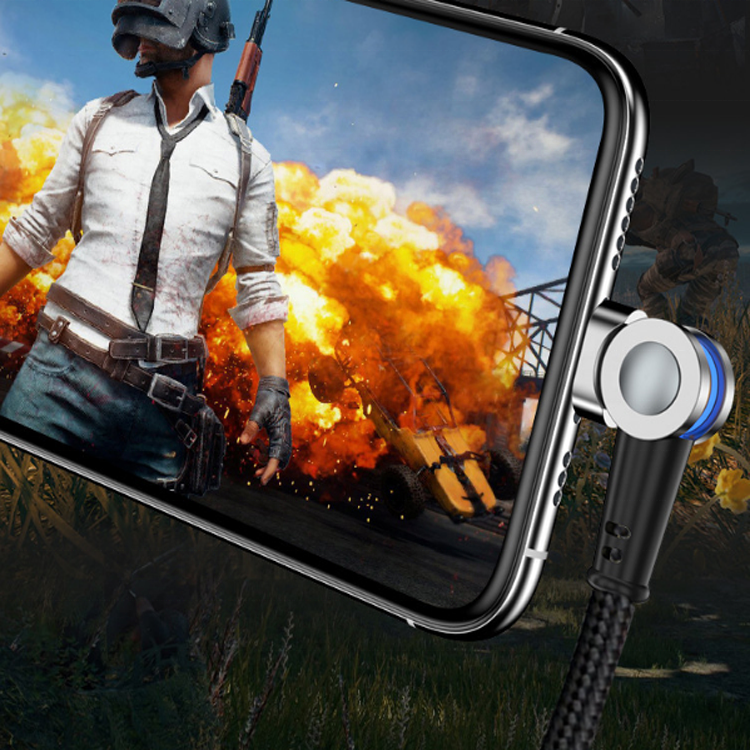 Rotate 180 degree Magnetic USB Cable 5A Fast Charging USB C Charger Micro USB Type C Cable