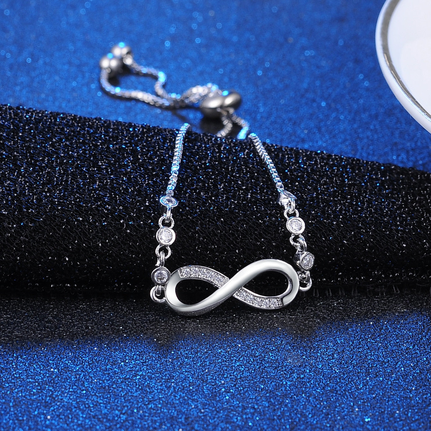 Rhinestone Infinity Bracelet