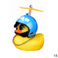 Cute Duck with  Wind Helmet Bicycle Accessories Car Décor