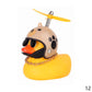 Cute Duck with  Wind Helmet Bicycle Accessories Car Décor