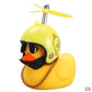 Cute Duck with  Wind Helmet Bicycle Accessories Car Décor