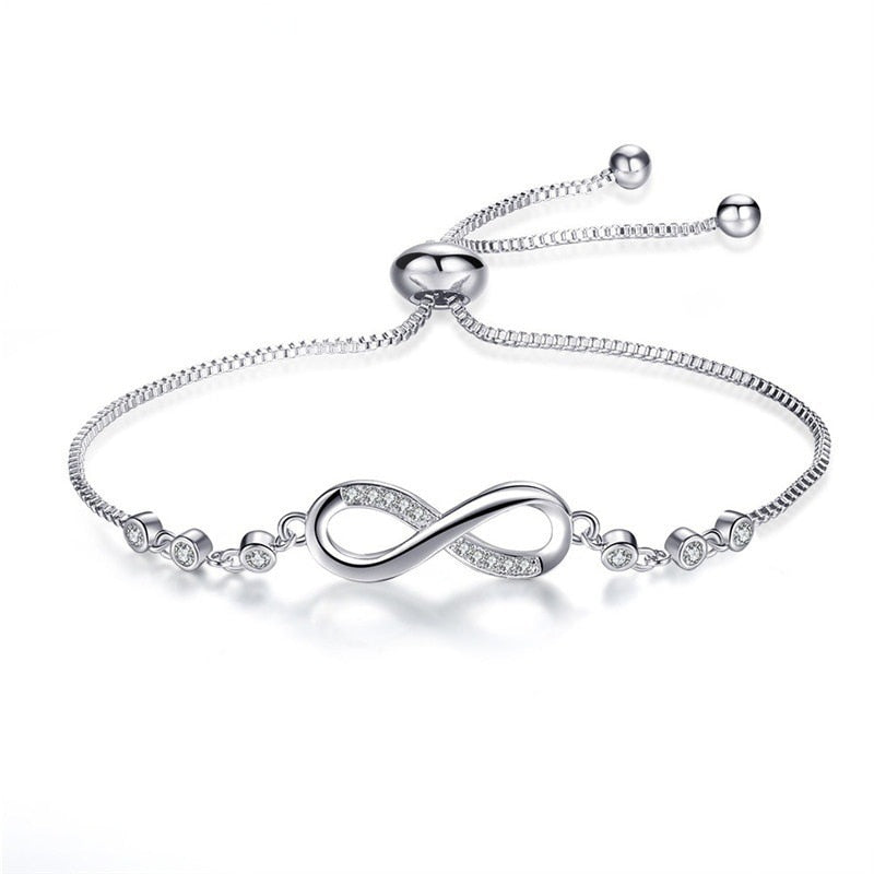 Rhinestone Infinity Bracelet