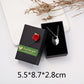 2 PCs Lover Heart Distance Paired Pendant Projection Necklaces