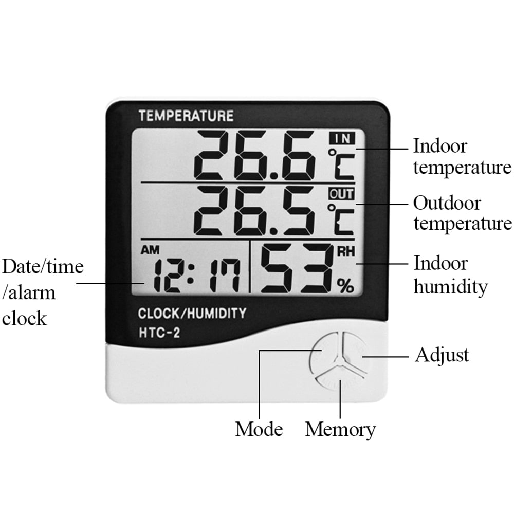 Digital Thermometer Hygrometer Electronic LCD Temperature Humidity Meter