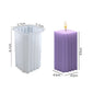Rotating Geometric Columnar Candle Silicone Mold DIY Abstract Art Soap Resin Gypsum Mould Scented Candles Gift Crafts Home Decor