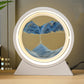 LED Light Creative Quicksand Table Lamp