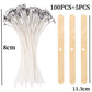 105PCS/Set Smokeless Scented Candle Wicks Soy Wax Core Wood Cotton Core Kerosene Lamp Wax Line Wood Candles Making Accessories