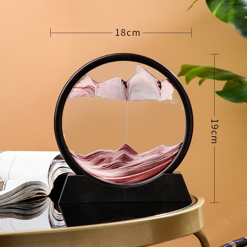 LED Light Creative Quicksand Table Lamp