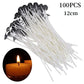 105PCS/Set Smokeless Scented Candle Wicks Soy Wax Core Wood Cotton Core Kerosene Lamp Wax Line Wood Candles Making Accessories