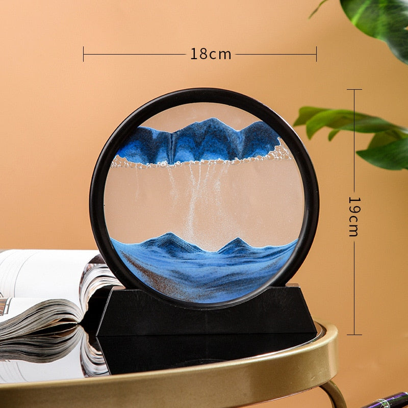 LED Light Creative Quicksand Table Lamp