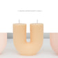 Home decorative candle U-Shaped geometric scented candles