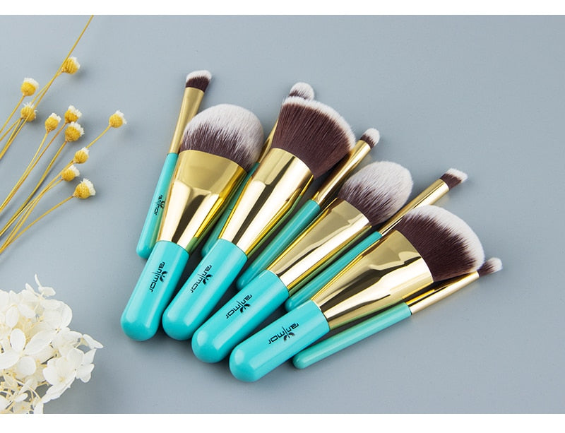 9PCS Make Up Brushes Travel Brushes Set