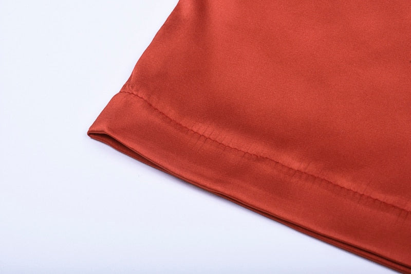 Dulzura neon satin lace up women bodycon sleeveless backless elegant Dress