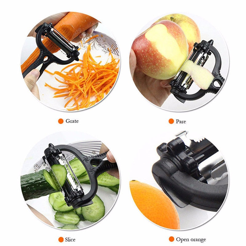 Multifunctional 360 Degree Rotary Vegetable Fruit Pooler