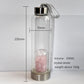Natural Crystal drink Water Bottle Irregularity quartz stone