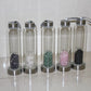 Natural Crystal drink Water Bottle Irregularity quartz stone
