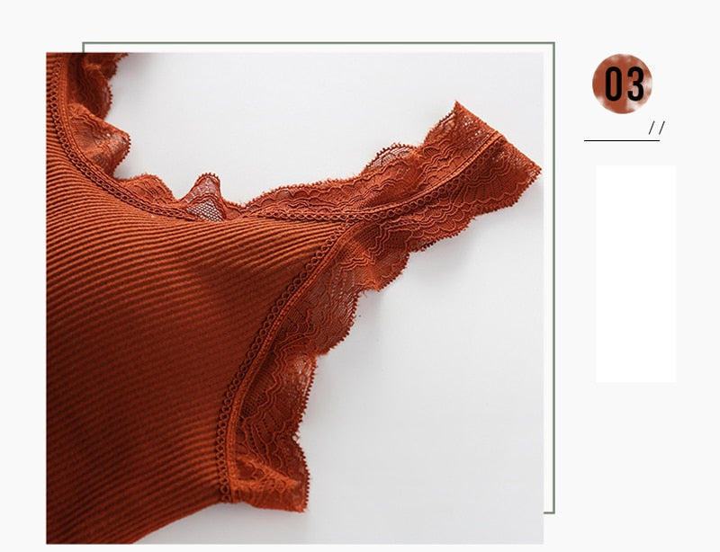 Queenral Women Seamless Tank Crop Top Bras