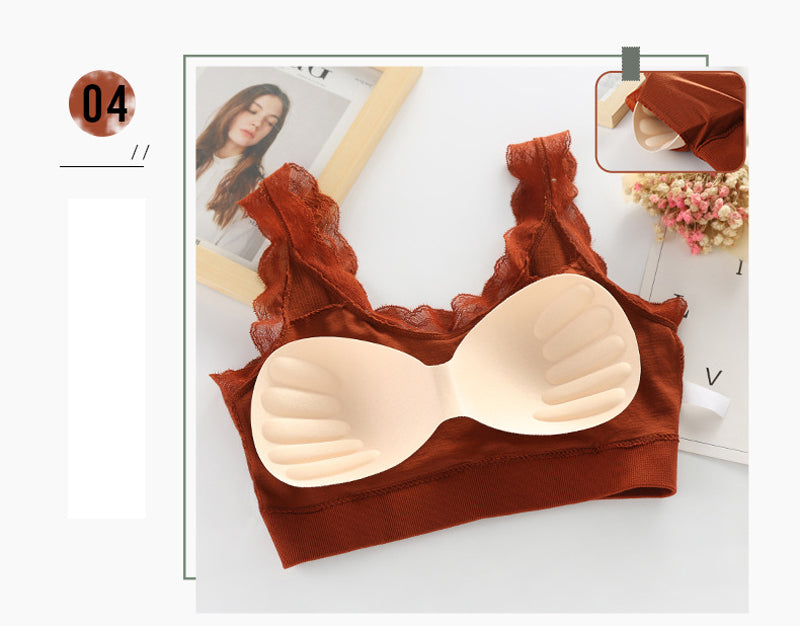 Queenral Women Seamless Tank Crop Top Bras