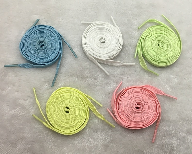 Glow In The Dark Luminous Flat Sneakers Canvas Shoe Laces