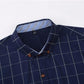 Men's Plaid Cotton Dress Shirts High Quality