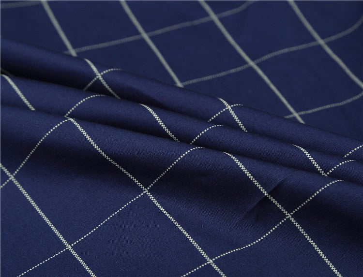 Men's Plaid Cotton Dress Shirts High Quality