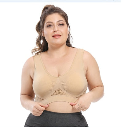 Bras For Women Plus Size Seamless Bra With Pads Easy Comfort Bra