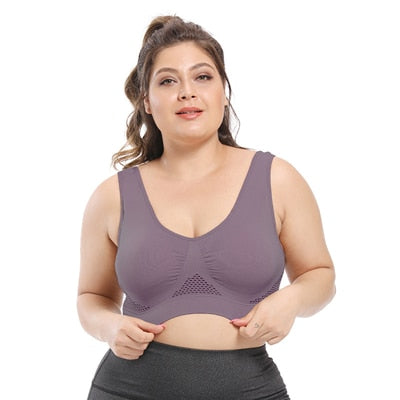 Bras For Women Plus Size Seamless Bra With Pads Easy Comfort Bra