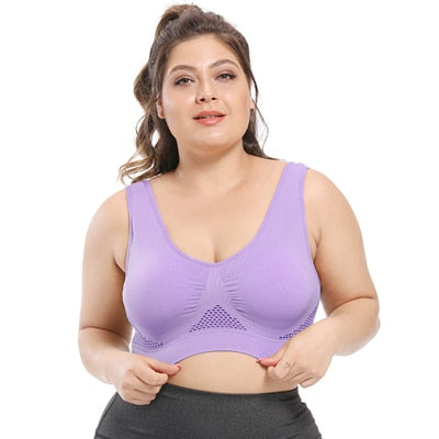 Bras For Women Plus Size Seamless Bra With Pads Easy Comfort Bra