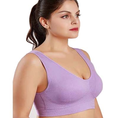 Bras For Women Plus Size Seamless Bra With Pads Easy Comfort Bra