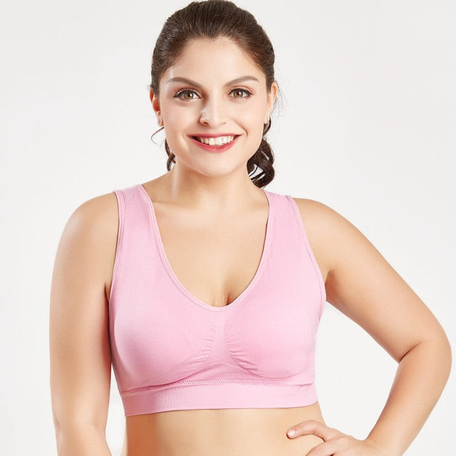 Bras For Women Plus Size Seamless Bra With Pads Easy Comfort Bra