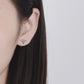 Lovely Asymmetric Zircon Crystal Earrings