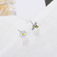Lovely Asymmetric Zircon Crystal Earrings