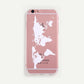 Luxury World Map Travel Soft TPU Phone Case