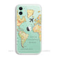 Luxury World Map Travel Soft TPU Phone Case