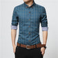 Men's Plaid Cotton Dress Shirts High Quality