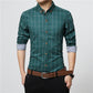 Men's Plaid Cotton Dress Shirts High Quality