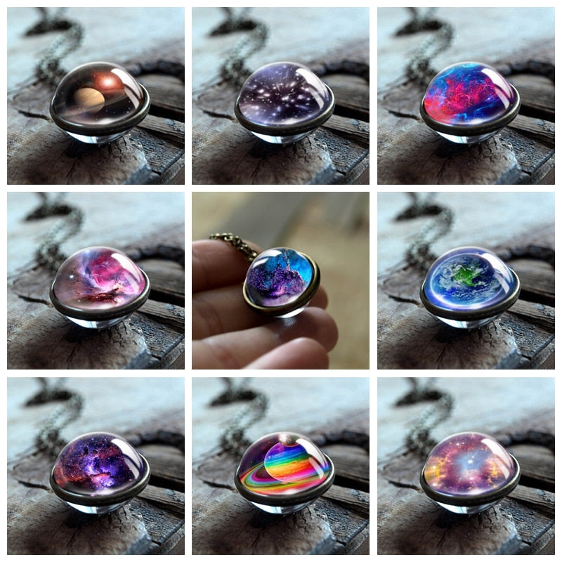 Nebula Galaxy Double Sided Pendant