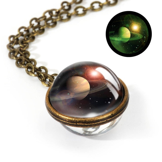 Nebula Galaxy Double Sided Pendant
