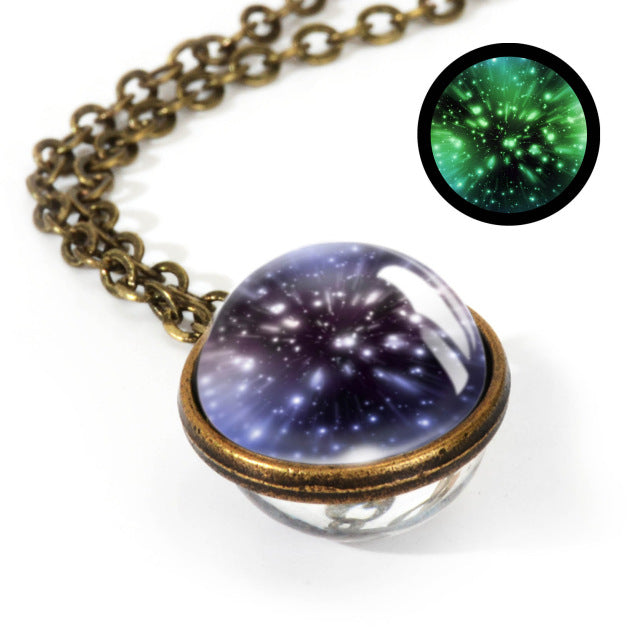 Nebula Galaxy Double Sided Pendant