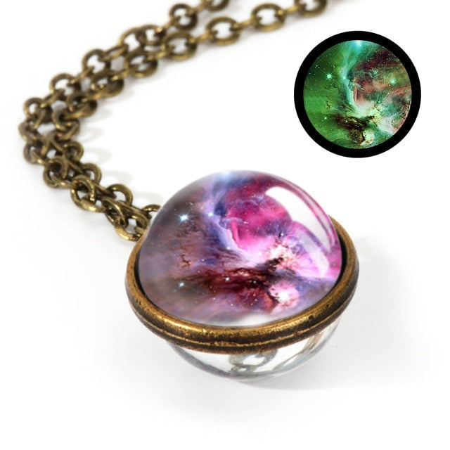 Nebula Galaxy Double Sided Pendant